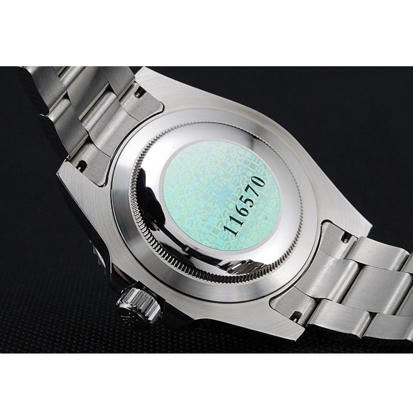 Rolex aaa copy Blue Rose Bezel Dial Red Rolex GMT Black Watch II Master 0518